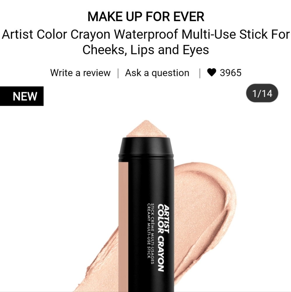 NIB MAKEUP FOREVER ARTIST COLOR CRAYON